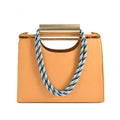 European Style Rope Shoulder Bag with Metal Accents